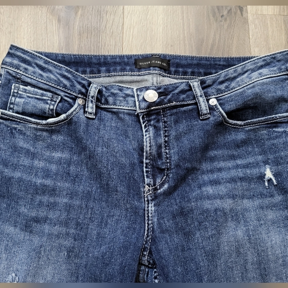 Silver Jeans Navy Blue Straight Leg for Women Size W31/L33